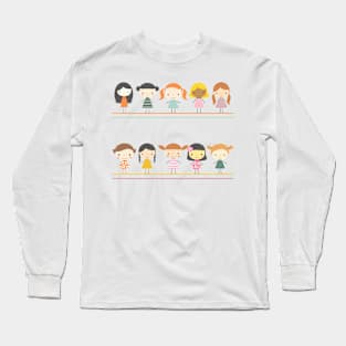 Cute little girls Long Sleeve T-Shirt